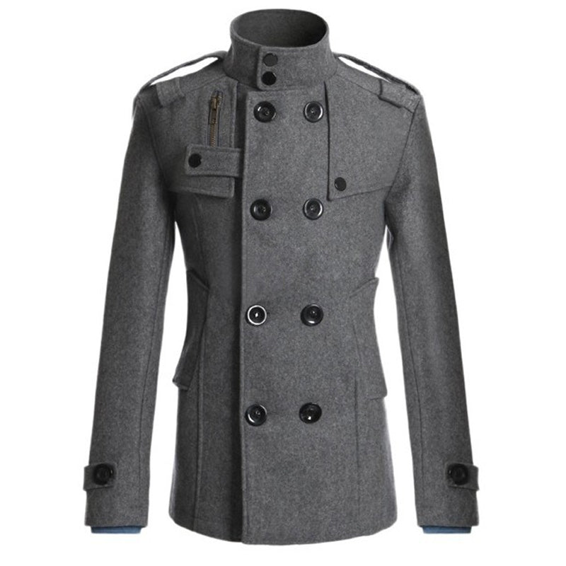 🙌 70% Wiederkaufquote – Qualität überzeugt! Zweireihiger Trenchcoat für Herren, Slim Fit