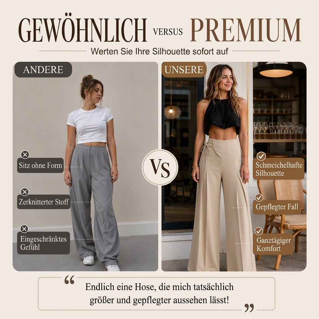 📢🎉50%Rabatt!!!🛍️✨Damen-Lässige-High-Waist-Weitbeinhose