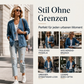 🚀 Neu eingetroffen – 50% Probierpreis! Legere Jeans-Strickjacke mit V-Ausschnitt für Damen
