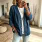 🚀 Neu eingetroffen – 50% Probierpreis! Legere Jeans-Strickjacke mit V-Ausschnitt für Damen