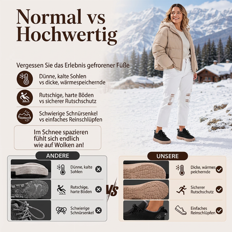 📈 Verkaufshit Nr. 1 – direkt 50%! Damen-Freizeit-Winterschuhe mit Plüschfutter