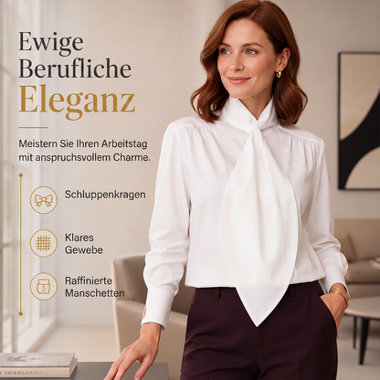 🙌 70% Wiederkaufquote – Qualität überzeugt! Elegantes Langarmtop mit Schleifenkragen für Damen