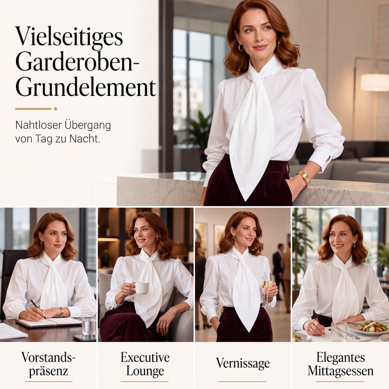 🙌 70% Wiederkaufquote – Qualität überzeugt! Elegantes Langarmtop mit Schleifenkragen für Damen