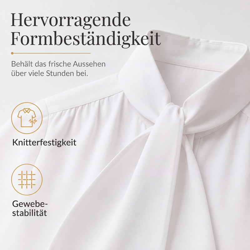 🙌 70% Wiederkaufquote – Qualität überzeugt! Elegantes Langarmtop mit Schleifenkragen für Damen