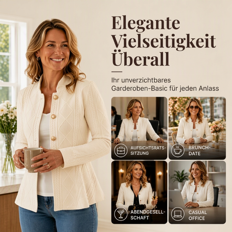 🔥Beliebtes Produkt ！✨Elegantes Damen-Blazer mit Rüschen-Peplum