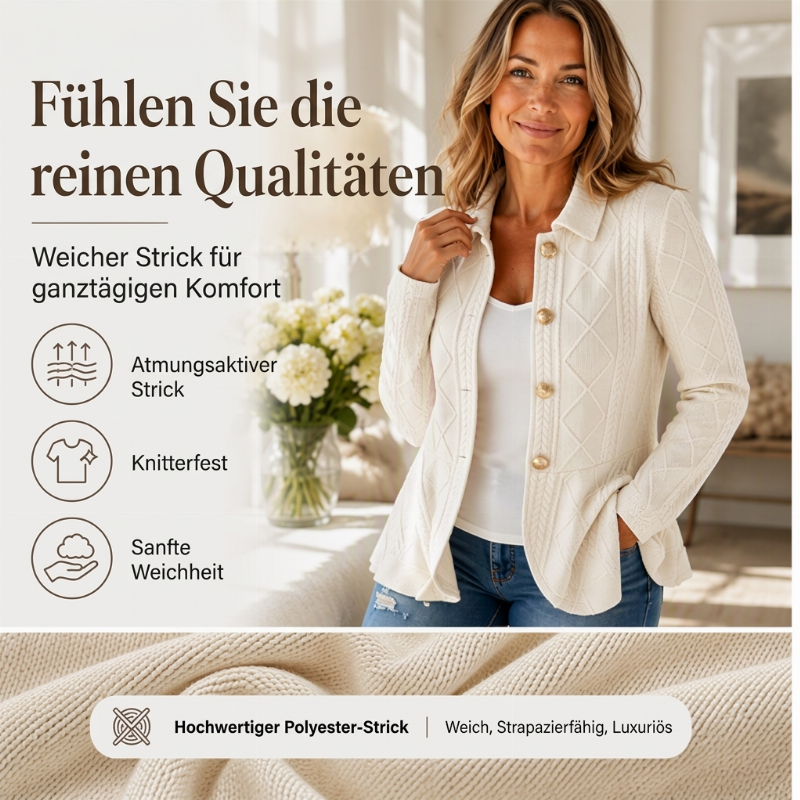🔥Beliebtes Produkt ！✨Elegantes Damen-Blazer mit Rüschen-Peplum