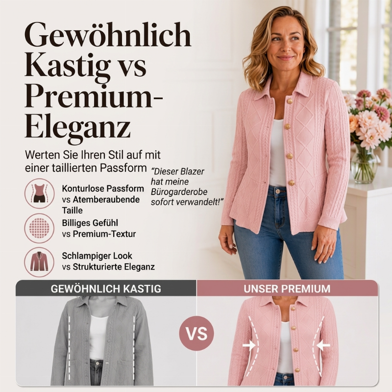 🔥Beliebtes Produkt ！✨Elegantes Damen-Blazer mit Rüschen-Peplum