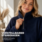Bequemes, gemütliches Quarter-Zip-Sweatshirt für Damen