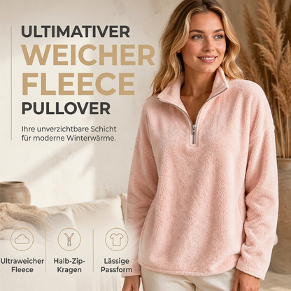 Bequemes, gemütliches Quarter-Zip-Sweatshirt für Damen