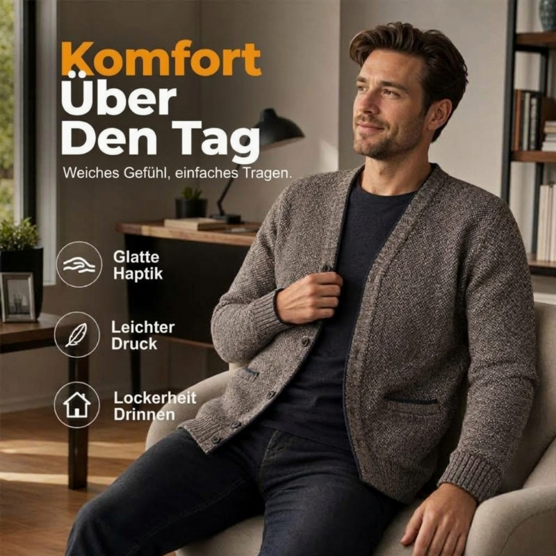 📢🎉50%Rabatt!!!🛍️✨Lässige gestrickte Cardigan mit Knopfleiste für Herren