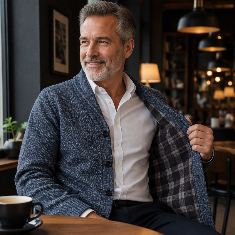 📢🎉50%Rabatt!!!🛍️✨Lässige gestrickte Cardigan mit Knopfleiste für Herren
