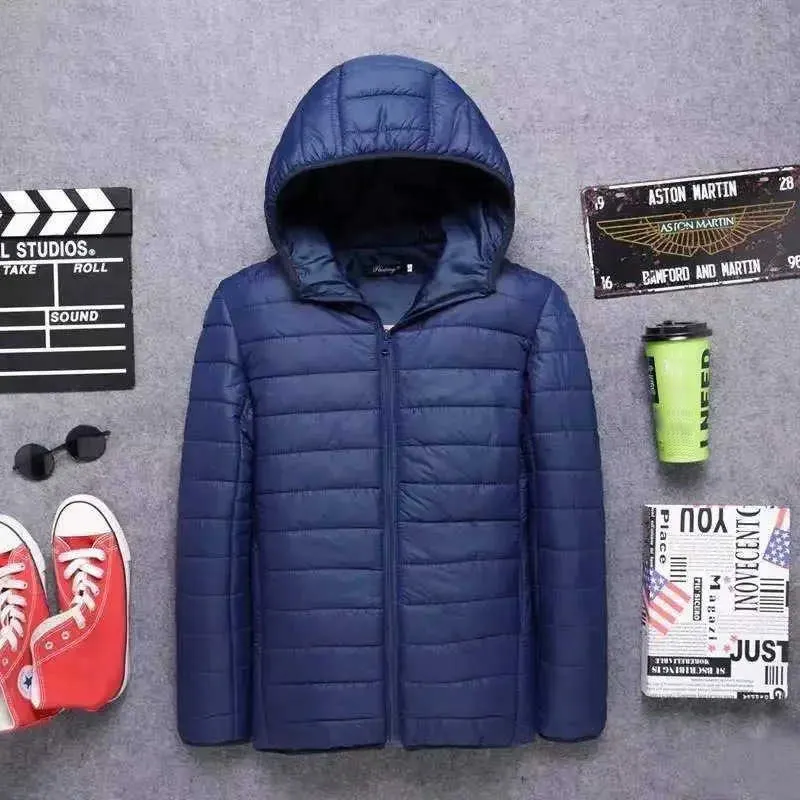 🔥Beliebtes Produkt ！✨Herren warme, gesteppte Pufferjacke mit Kapuze