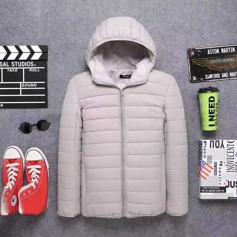 🔥Beliebtes Produkt ！✨Herren warme, gesteppte Pufferjacke mit Kapuze