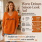🏅 2000 Stück in 3 Tagen verkauft – schnell sein! Damen Langarmshirt mit Kürbisdruck und V-Ausschnitt