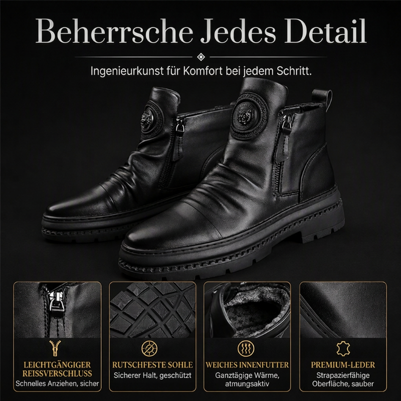 🔥Beliebtes Produkt ！✨Herren rutschfeste Stiefel mit warmem Futter【Versandkostenfrei】
