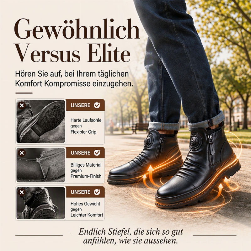 🔥Beliebtes Produkt ！✨Herren rutschfeste Stiefel mit warmem Futter【Versandkostenfrei】