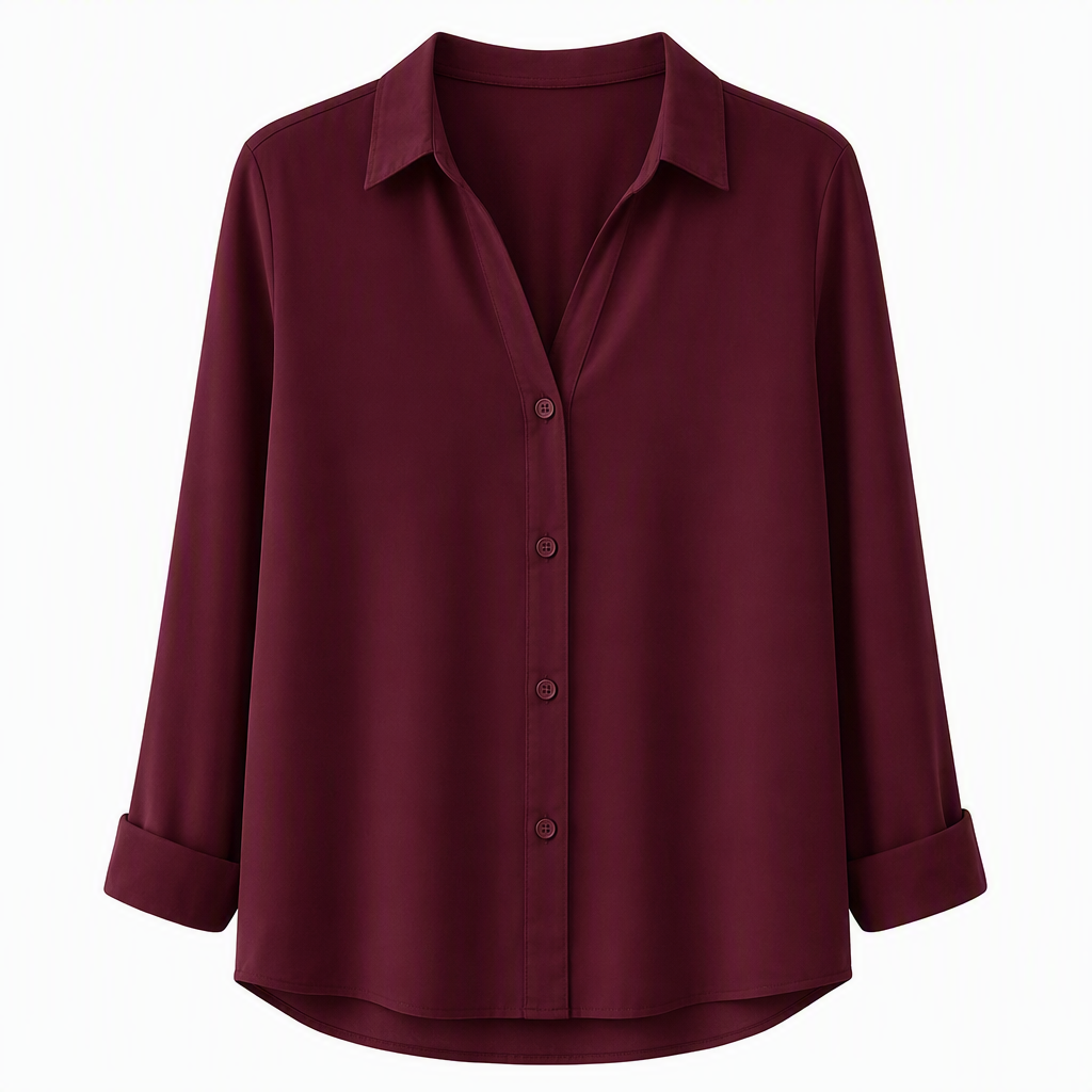 ⌛ Nur solange Vorrat reicht – danach regulärer Preis! Damen Elegante Freizeitbluse mit Langarm und Knopfleiste