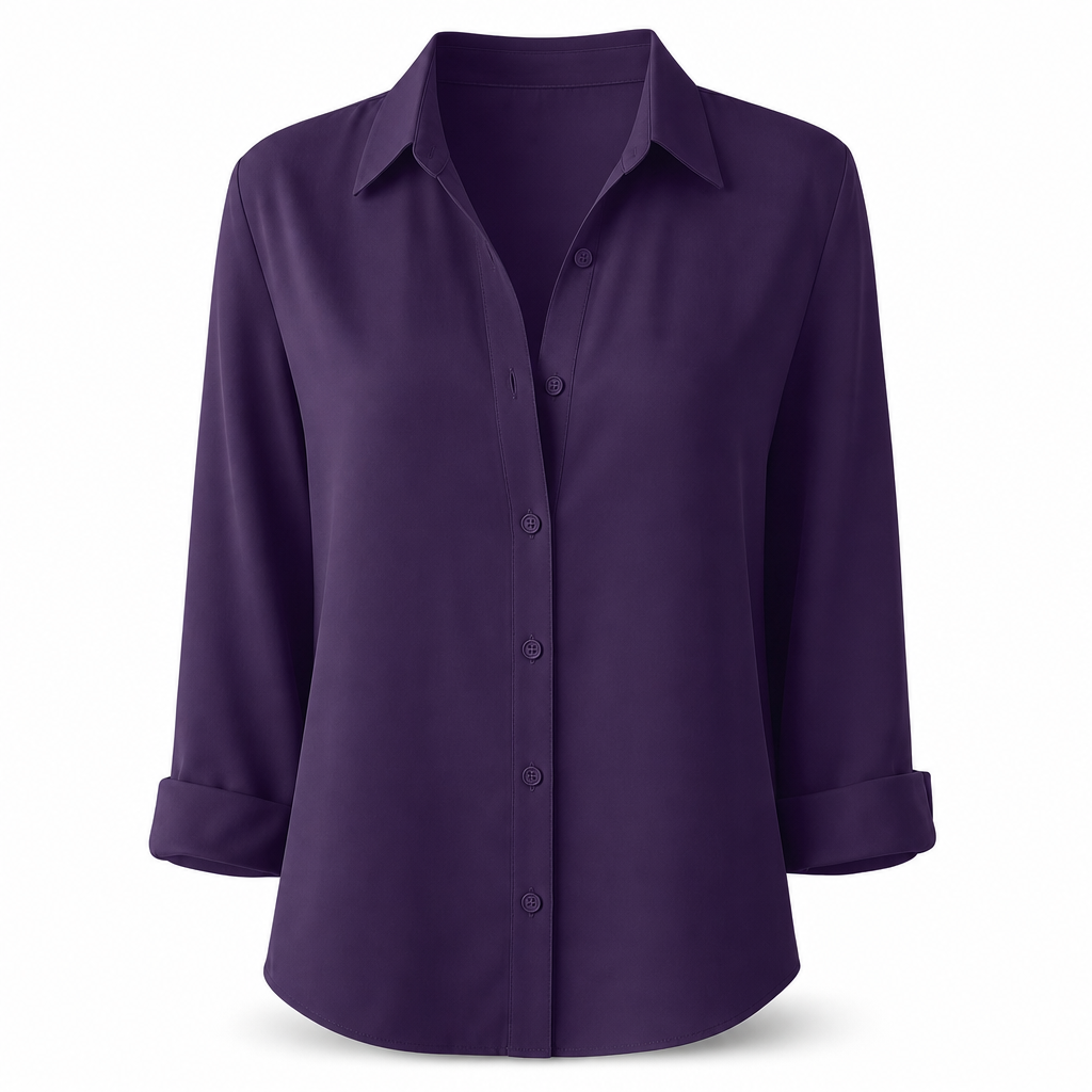 ⌛ Nur solange Vorrat reicht – danach regulärer Preis! Damen Elegante Freizeitbluse mit Langarm und Knopfleiste