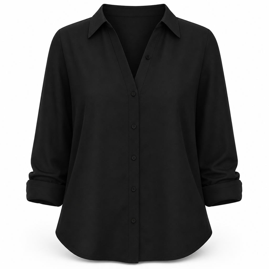 ⌛ Nur solange Vorrat reicht – danach regulärer Preis! Damen Elegante Freizeitbluse mit Langarm und Knopfleiste