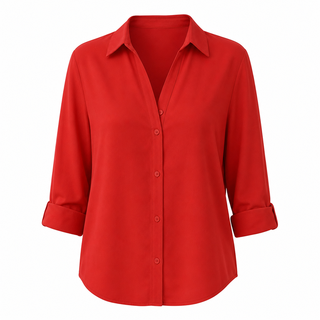 ⌛ Nur solange Vorrat reicht – danach regulärer Preis! Damen Elegante Freizeitbluse mit Langarm und Knopfleiste