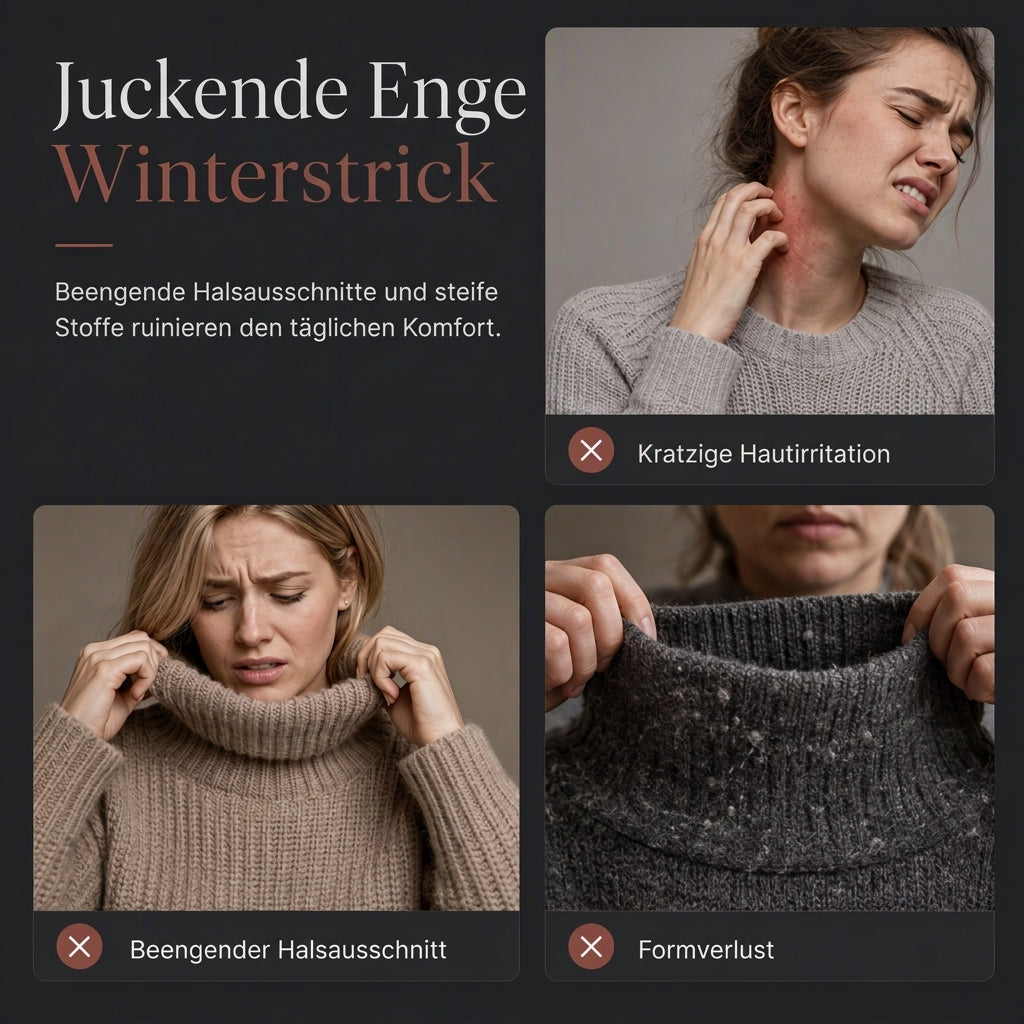 🧶 Damen Grobstrick-Pullover mit Rollkragen – Weich, locker & immer passend – Jetzt 50% Rabatt!