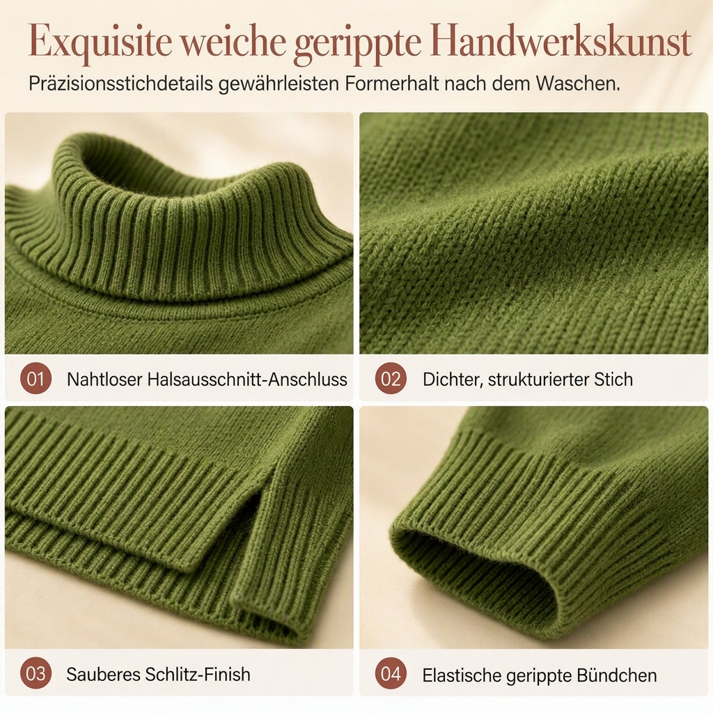 🧶 Damen Grobstrick-Pullover mit Rollkragen – Weich, locker & immer passend – Jetzt 50% Rabatt!