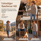 Damen Western Ranch-Stil Raglan-Langarm Strickoberteil mit strukturiertem Waffelstrickstoff und gebogener Saumkante
