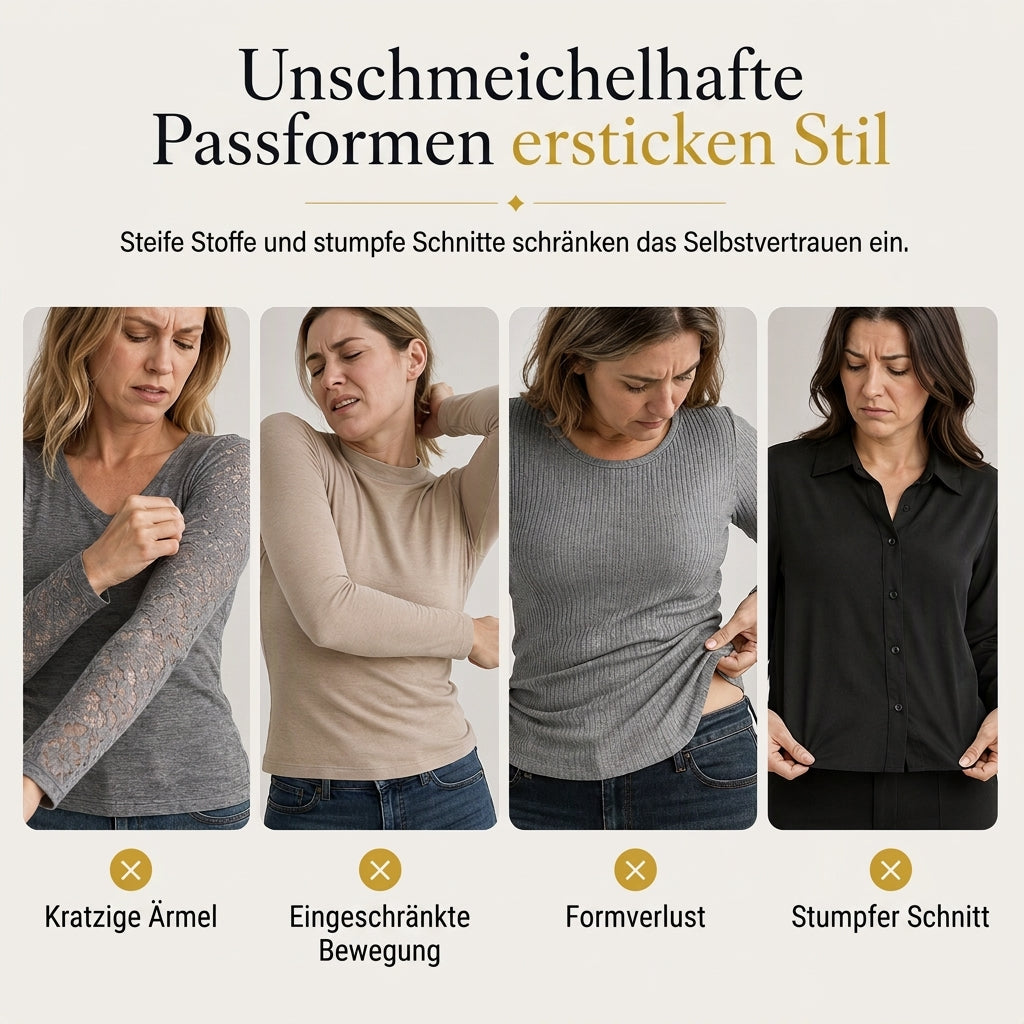 Damen Spitzenoberteil mit tiefem V-Ausschnitt und langen Ärmeln