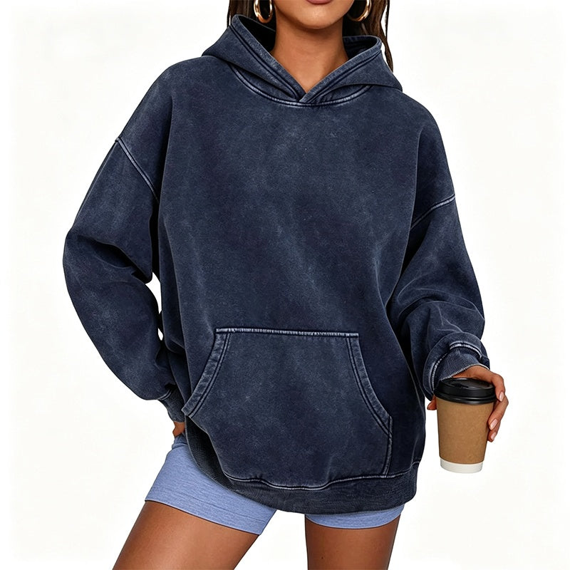 ✨ Neu eingetroffen✨Unisex Casual Oversized Hoodie mit Acid-Wash-Effekt