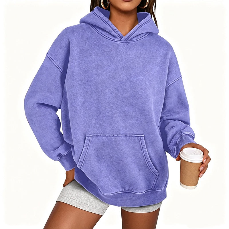 🔥Beliebtes Produkt ！✨Unisex Casual Oversized Hoodie mit Acid-Wash-Effekt