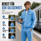 🔥Beliebtes Produkt ！✨Herren-Set mit geometrischem Muster, Jacke mit durchgehendem Reißverschluss und Hose