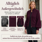 📢🎉50%Rabatt!!!🛍️✨Damen Strickpullover mit Laternenärmeln und Reißverschluss