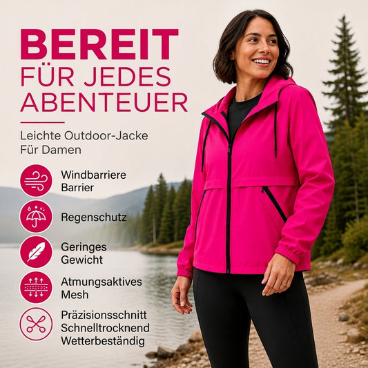 📢📢50%Rabatt!!!🎉✨Damen Outdoor Winddichte Kapuzenjacke