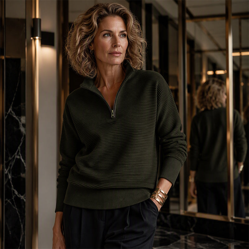 📢📢50%Rabatt!!!🎉✨Damen Viertel-Zip Pullover