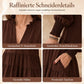 🔥Beliebtes Produkt ！✨Damen V-Ausschnitt gestuftes Rüschen Minikleid