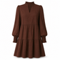 🔥Beliebtes Produkt ！✨Damen V-Ausschnitt gestuftes Rüschen Minikleid