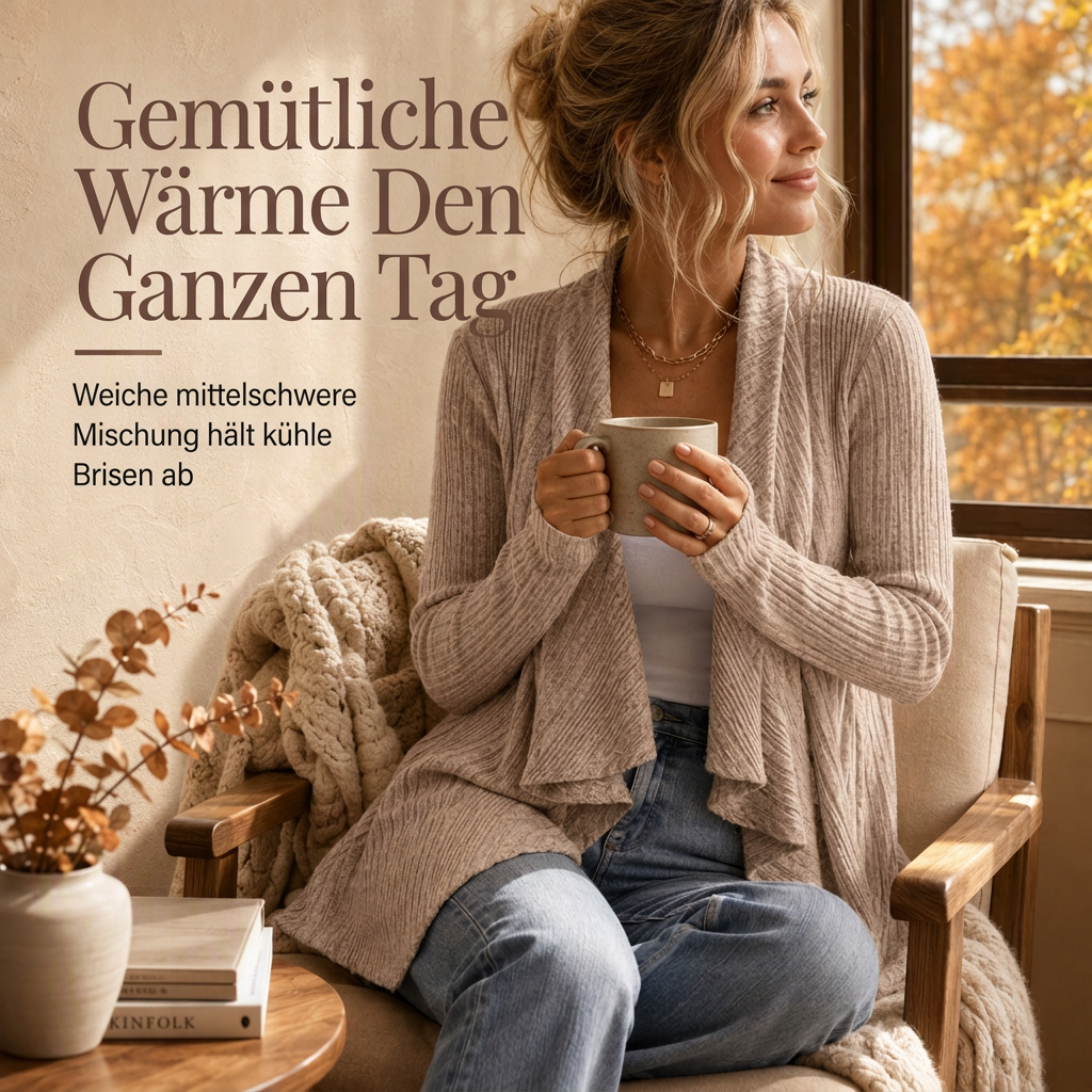 🙌 70% WiederkaufquoteDamen lockerer langärmeliger Strickcardigan
