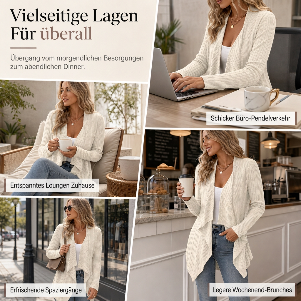 🙌 70% WiederkaufquoteDamen lockerer langärmeliger Strickcardigan