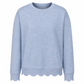 📢📢50%Rabatt!!!🎉✨Damen Sweatshirt mit Muschels-cut Saum und Rundhals