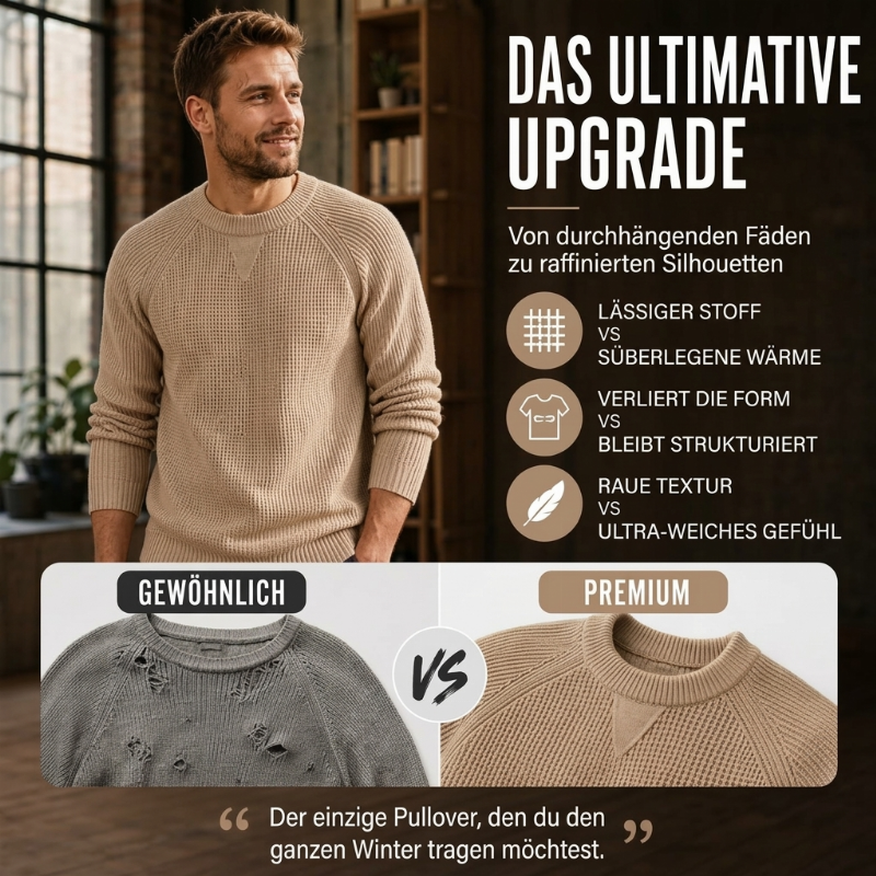 🧶 Klassisches Rundhalspullover für Herren – Weich, bequem & immer passend