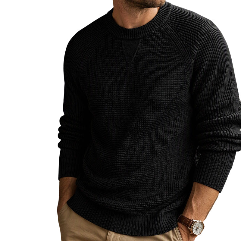 🧶 Klassisches Rundhalspullover für Herren – Weich, bequem & immer passend