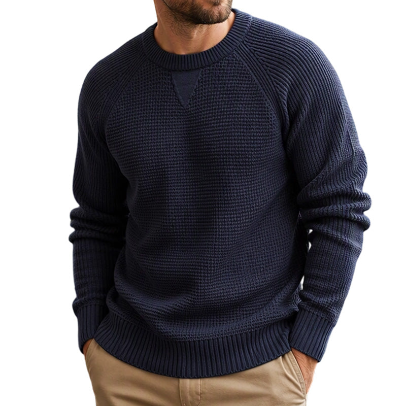 🧶 Klassisches Rundhalspullover für Herren – Weich, bequem & immer passend