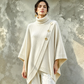 🍂 Lässig & feminin – Asymmetrischer Rollkragen-Poncho – Weicher Stoff, lockerer Schnitt & vielseitig kombinierbar