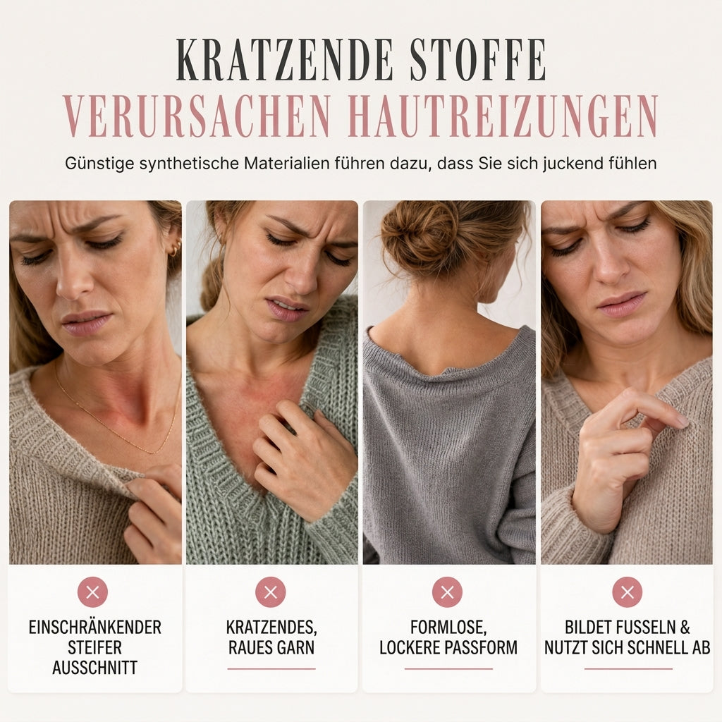 🌿 Feminin & modern – Halb-Zip Strickoberteil mit V-Ausschnitt – Weicher Stoff, moderner Schnitt & vielseitig kombinierbar