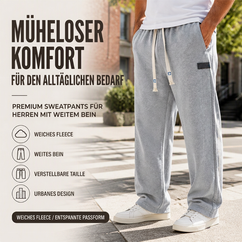 💨 Lässig & praktisch – Weitschlag-Jogginghose mit Taschen – Weicher Stoff, moderner Schnitt & vielseitig kombinierbar