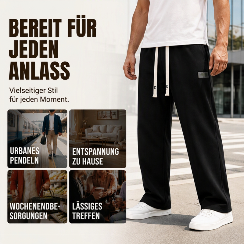 💨 Lässig & praktisch – Weitschlag-Jogginghose mit Taschen – Weicher Stoff, moderner Schnitt & vielseitig kombinierbar