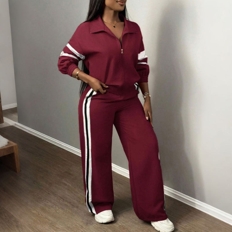 📢📢50%Rabatt!!!🎉✨Damen-Casual-Sweatshirt und Weithosen-Set