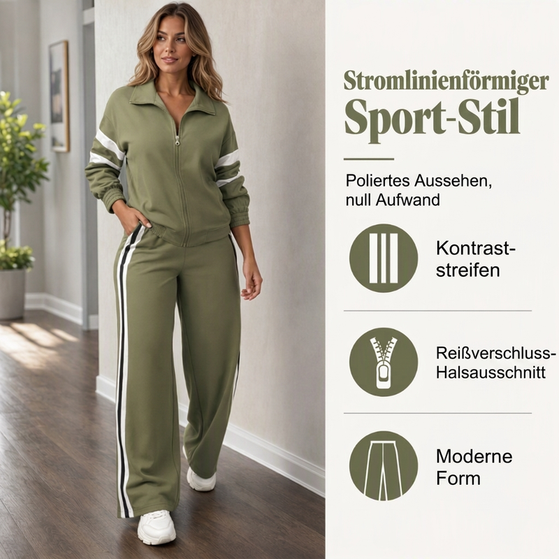 📢📢50%Rabatt!!!🎉✨Damen-Casual-Sweatshirt und Weithosen-Set