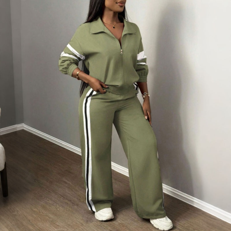📢📢50%Rabatt!!!🎉✨Damen-Casual-Sweatshirt und Weithosen-Set