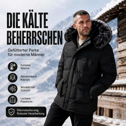 🔥Beliebtes Produkt ！✨Winddichte, warme mittellange Winterjacke für Herren